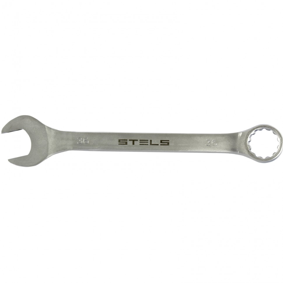 Ключ комбинированный, 36 мм, CrV, матовый хром STELS 15233 ― STELS