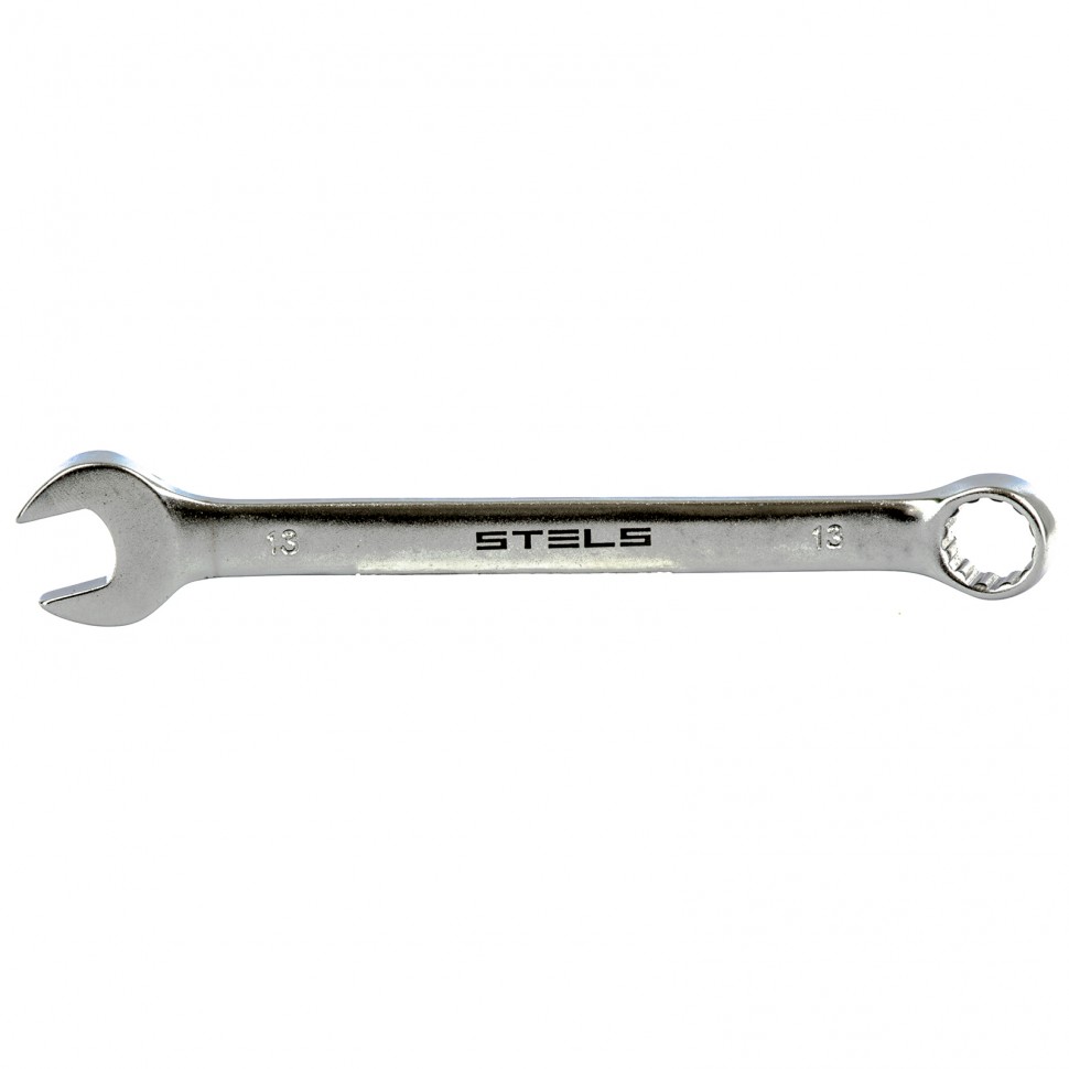 Ключ комбинированный, 13 мм, CrV, матовый хром STELS 15209 ― STELS
