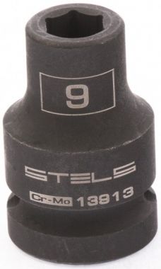 Головка ударная шестигранная, 9 мм, 1/2, CrMo STELS 13913 ― STELS
