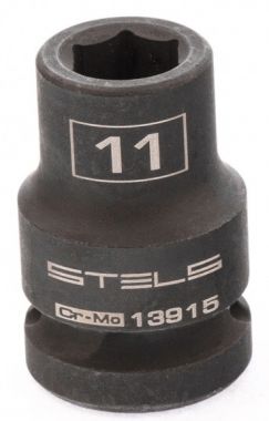 Головка ударная шестигранная, 11 мм, 1/2, CrMo STELS 13915 ― STELS