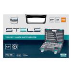 Набор инструментов, 1/2, CrV, 31 предмет STELS 14102