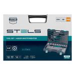 Набор инструмента, 1/2, Cr-V, S2, 58 предметов STELS 14113