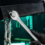 Ключ комбинированный, 21 мм, CrV, матовый хром STELS 15225